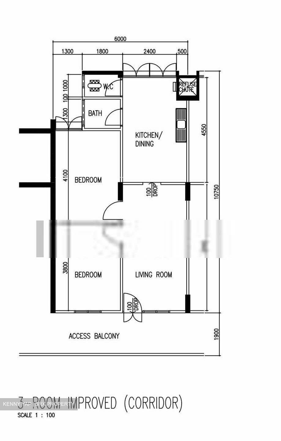 Blk 806 King George's Avenue (Kallang/Whampoa), HDB 3 Rooms #403535431